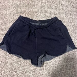 navy brandy melville sweat shorts